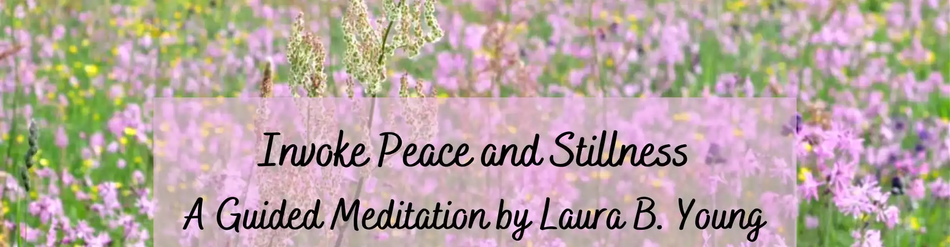 Invoke Peace and Stillness: A Guided Meditation - Online Class by Laura B. Young